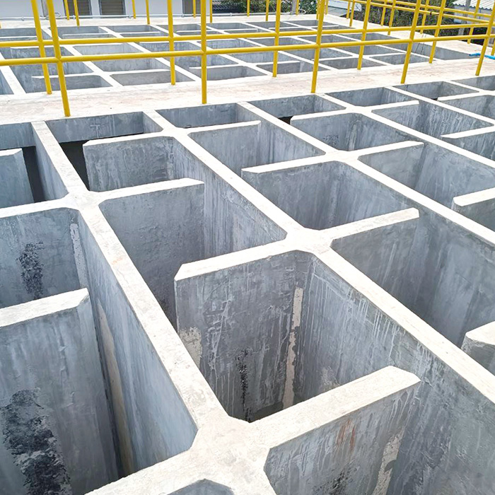 งานก่อสร้างอาคารสถานีสูบน้ำ