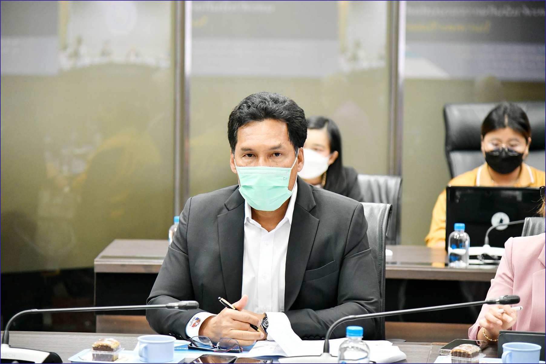 การประชุมหารือกรณีขอสนับสนุนการใช้น้ำจากแหล่งน้ำของกรมชลประทานในการดำเนินโครงการบริหารและดำเนินกิจการระบบท่อส่งน้ำสายหลักในภาคตะวันออก