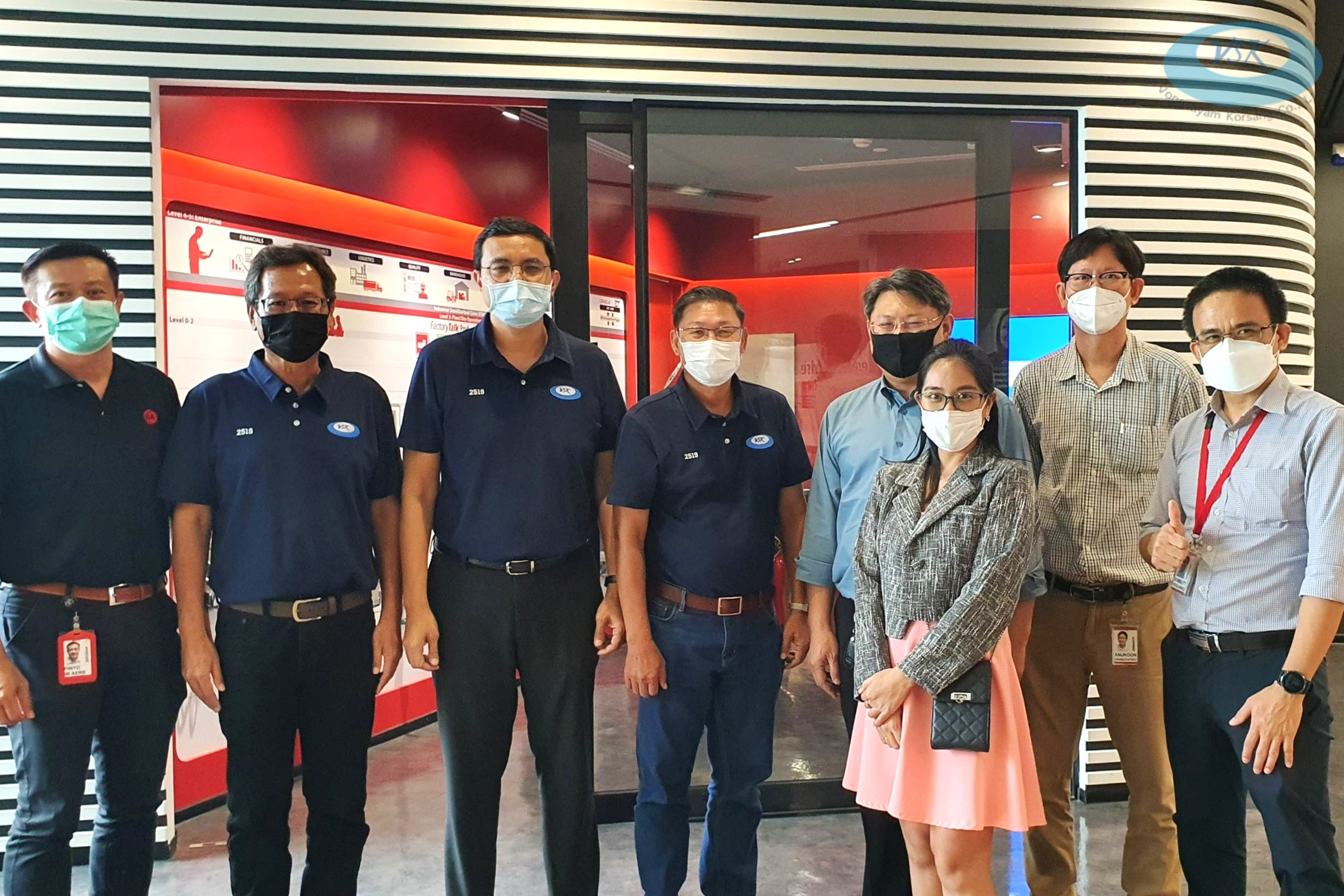 VSK visited and studied the Supervisory Control and Data Acquisition (SCADA) technology at Rockwell Automation Thai Co., Ltd.