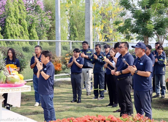 Annual Merit-Making Ceremony at the Water Pipeline Operations Office, Vongsayam Korsang Co., Ltd., Rayong Province